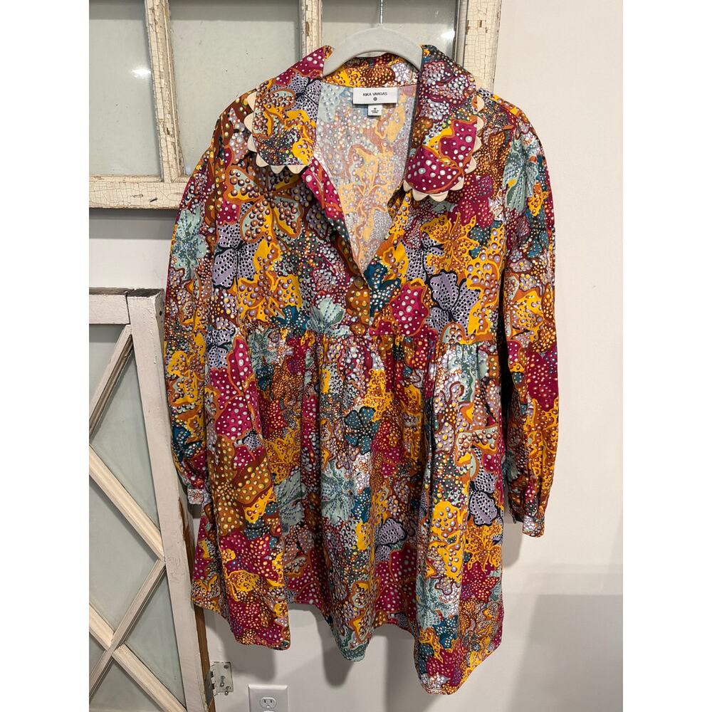 Kika Vargas x Target medium colorful print mini babydoll